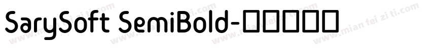 SarySoft SemiBold字体转换
